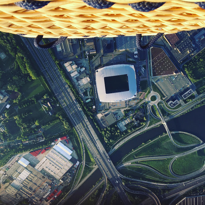 Ghelamco arena Gent incentive, reclame, meetdistrict, ballonvaart