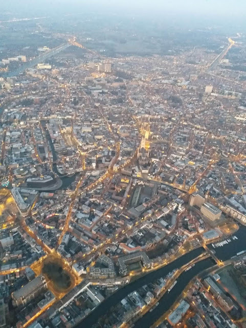 ballonvaart vanuit Gent in de ochtend